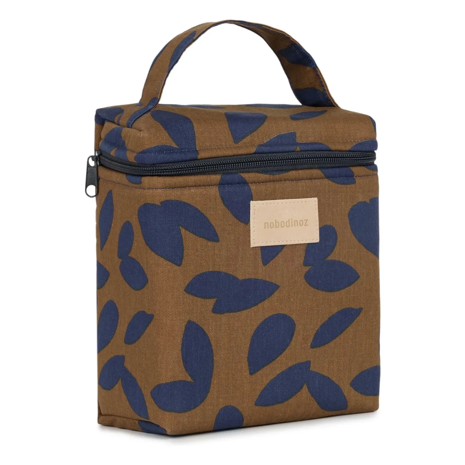 Nobodinoz - Hyde Park Blauer Blätter Thermo-Lunchbeutel | Blau