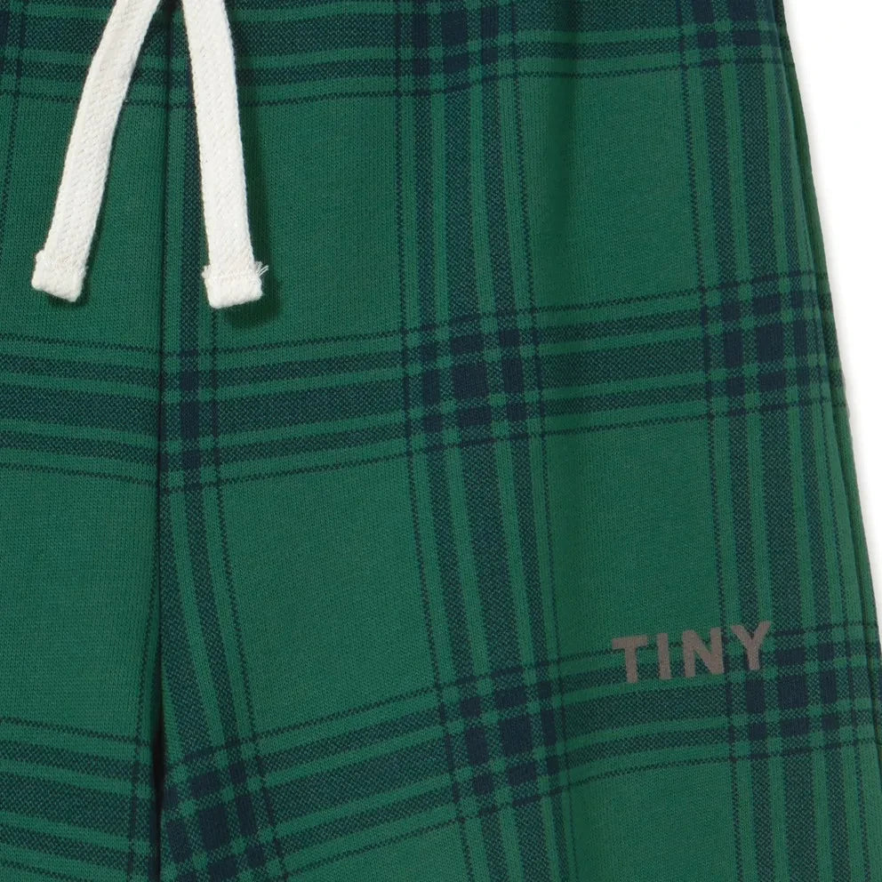 Tinycottons – Jogginghose aus Bio-Baumwolle mit Karomuster | Grün