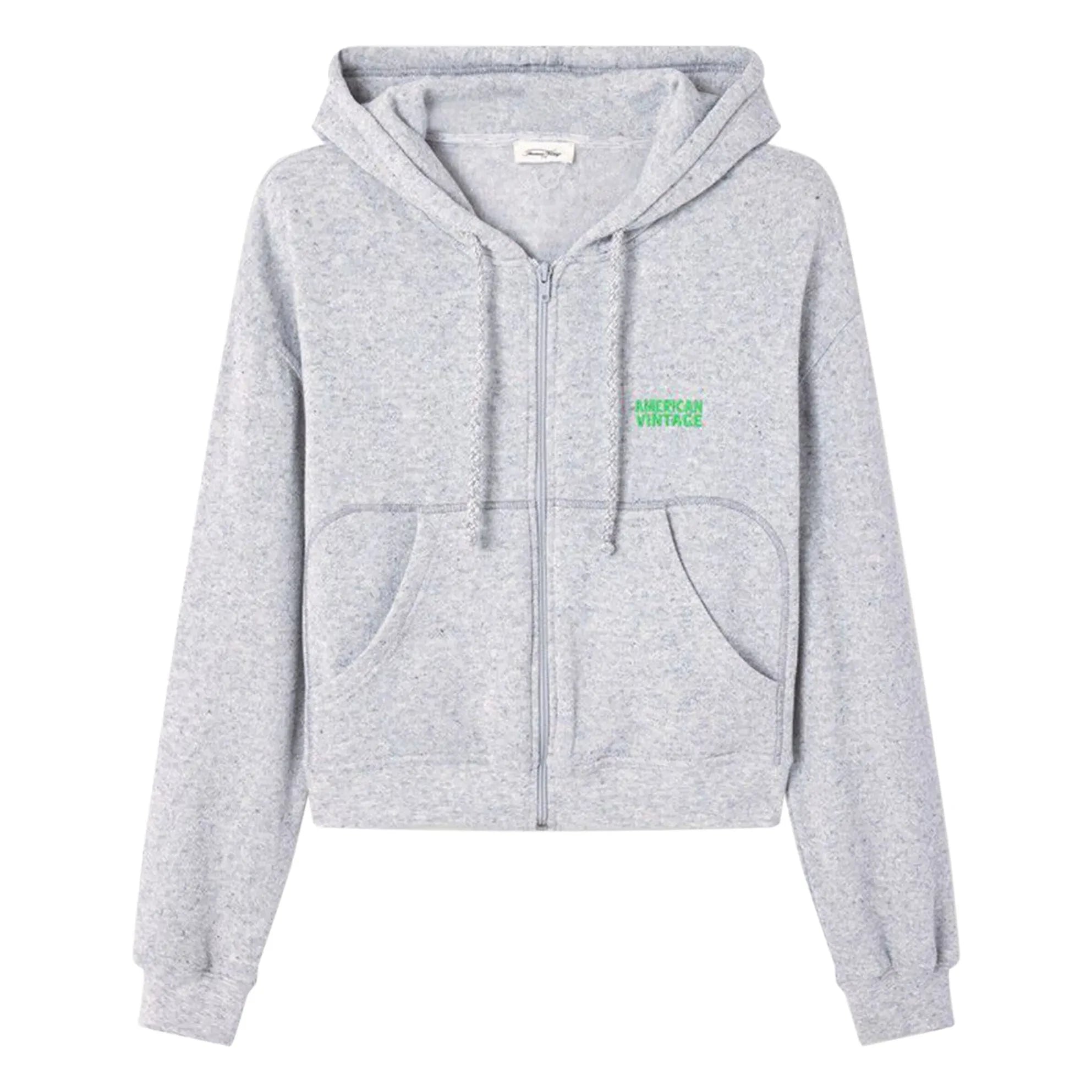 American Vintage - Evona Sweatshirt mit Reißverschluss | Hellgrau