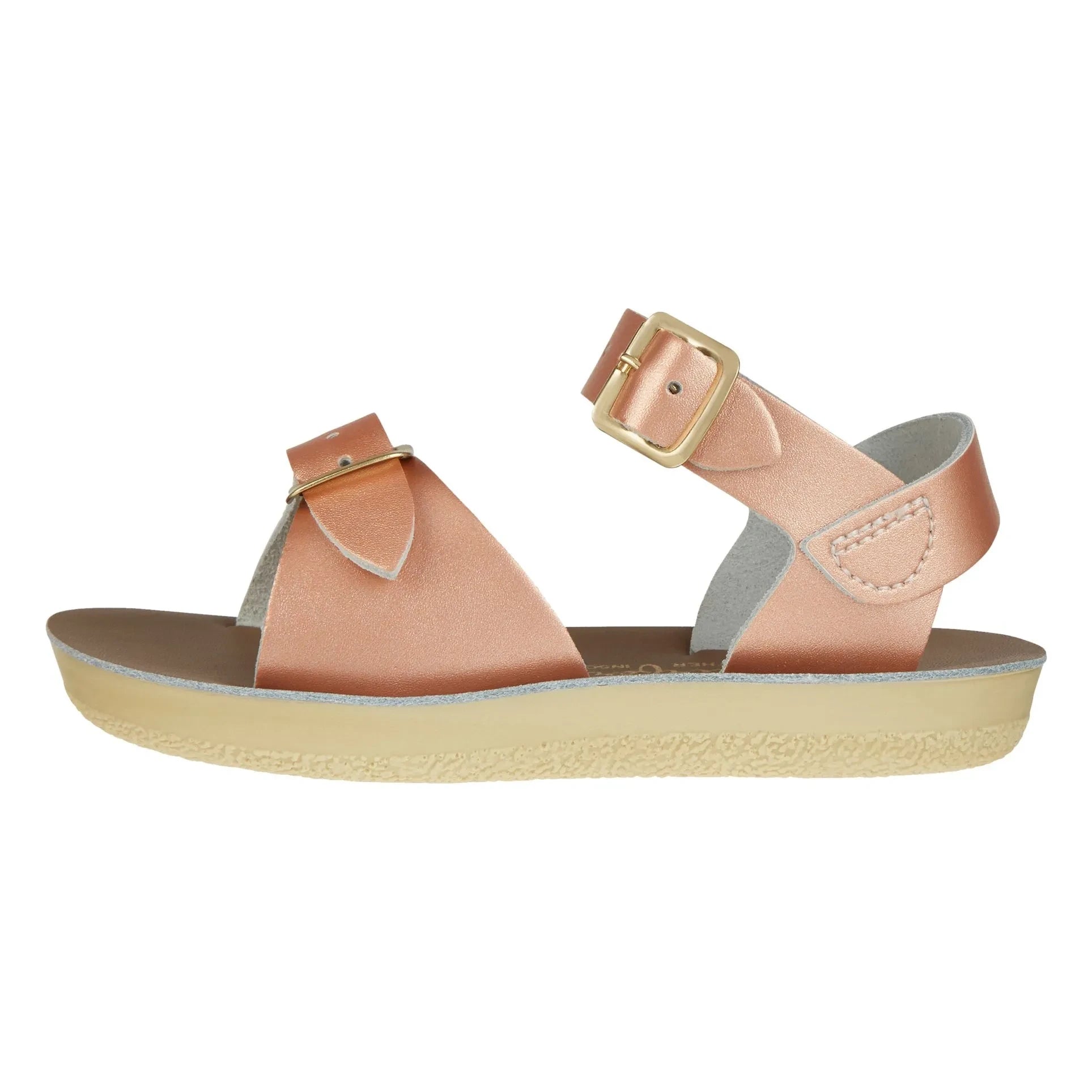 Salt-Water - Wasserdichte Surfer Ledersandalen | Roségold