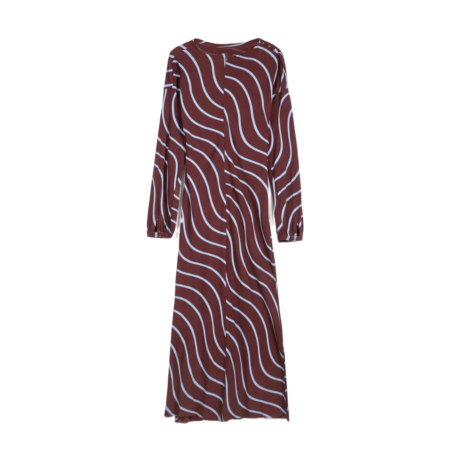 Bobo Choses – Psychedelisch gestreiftes Kleid | Burgunderrot