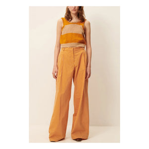 Sessùn - Hose Provencia aus gestreifter Baumwolle | Orange