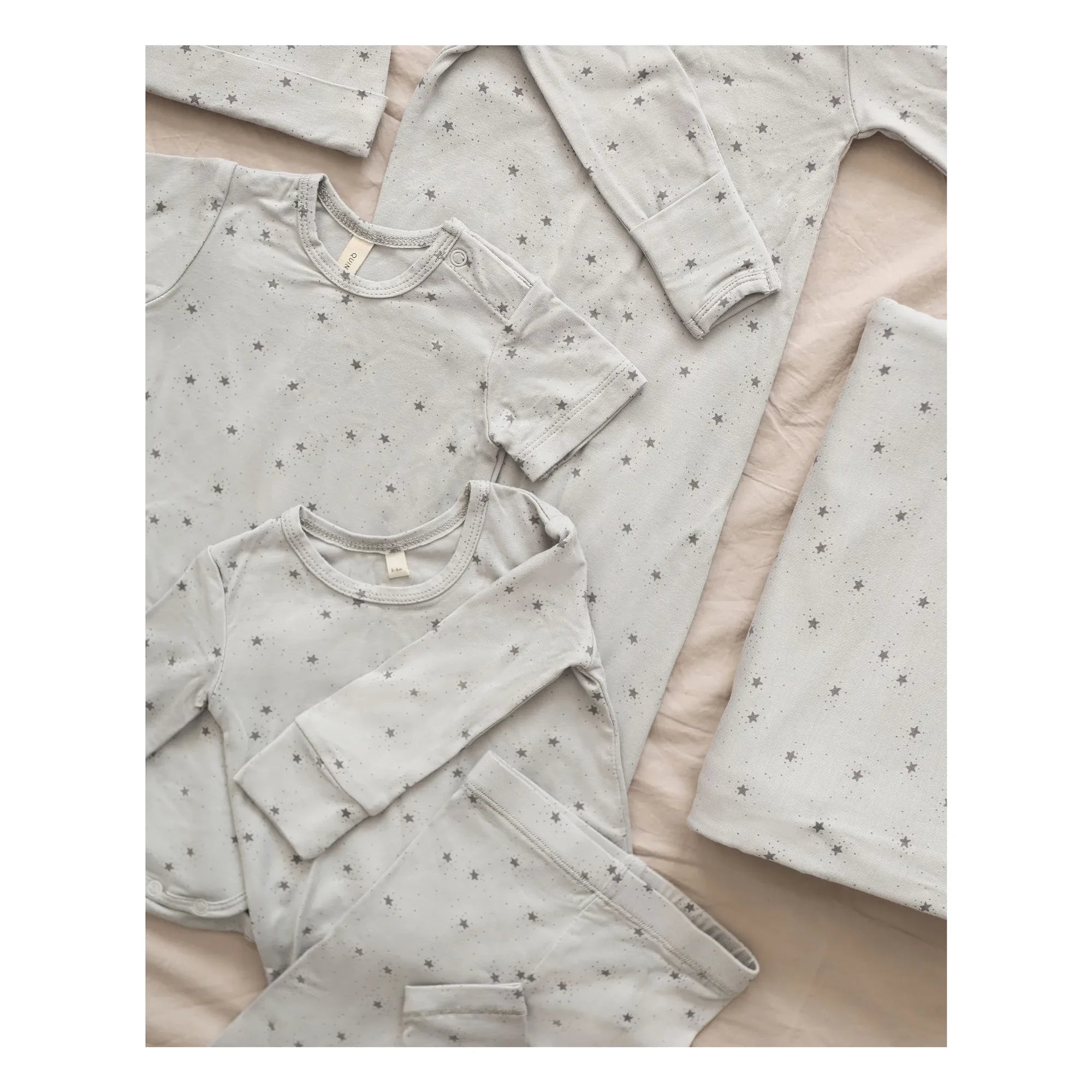 Quincy Mae - Bambus Pyjama | Graublau