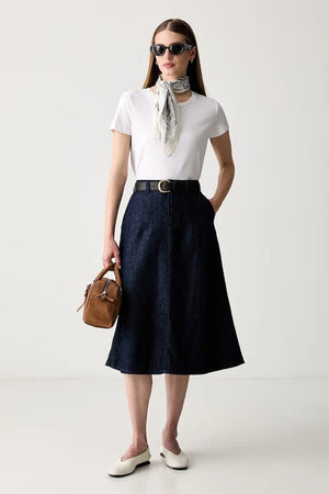 Marc O'Polo denim trapez etek