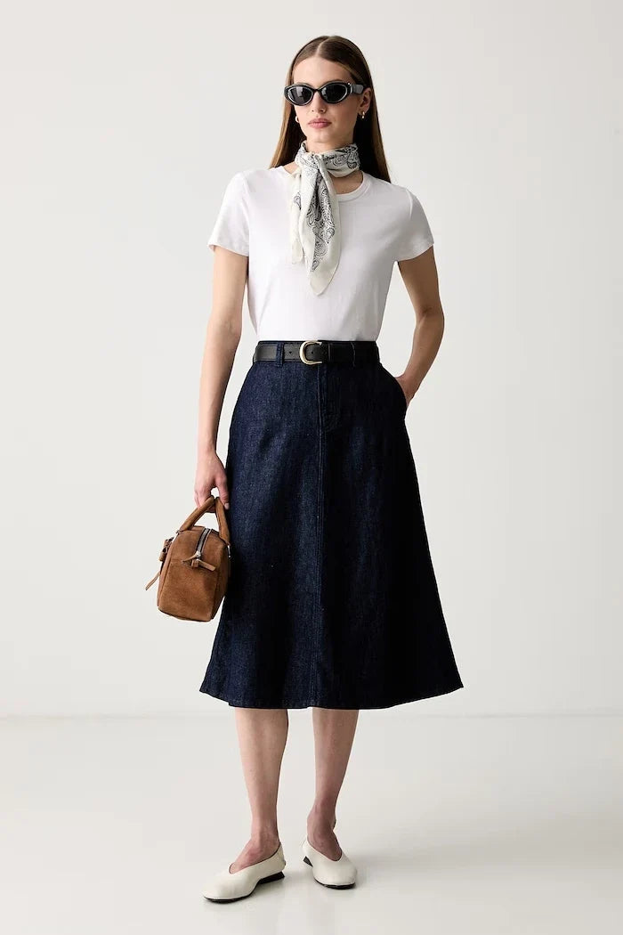 Marc O'Polo denim trapez etek