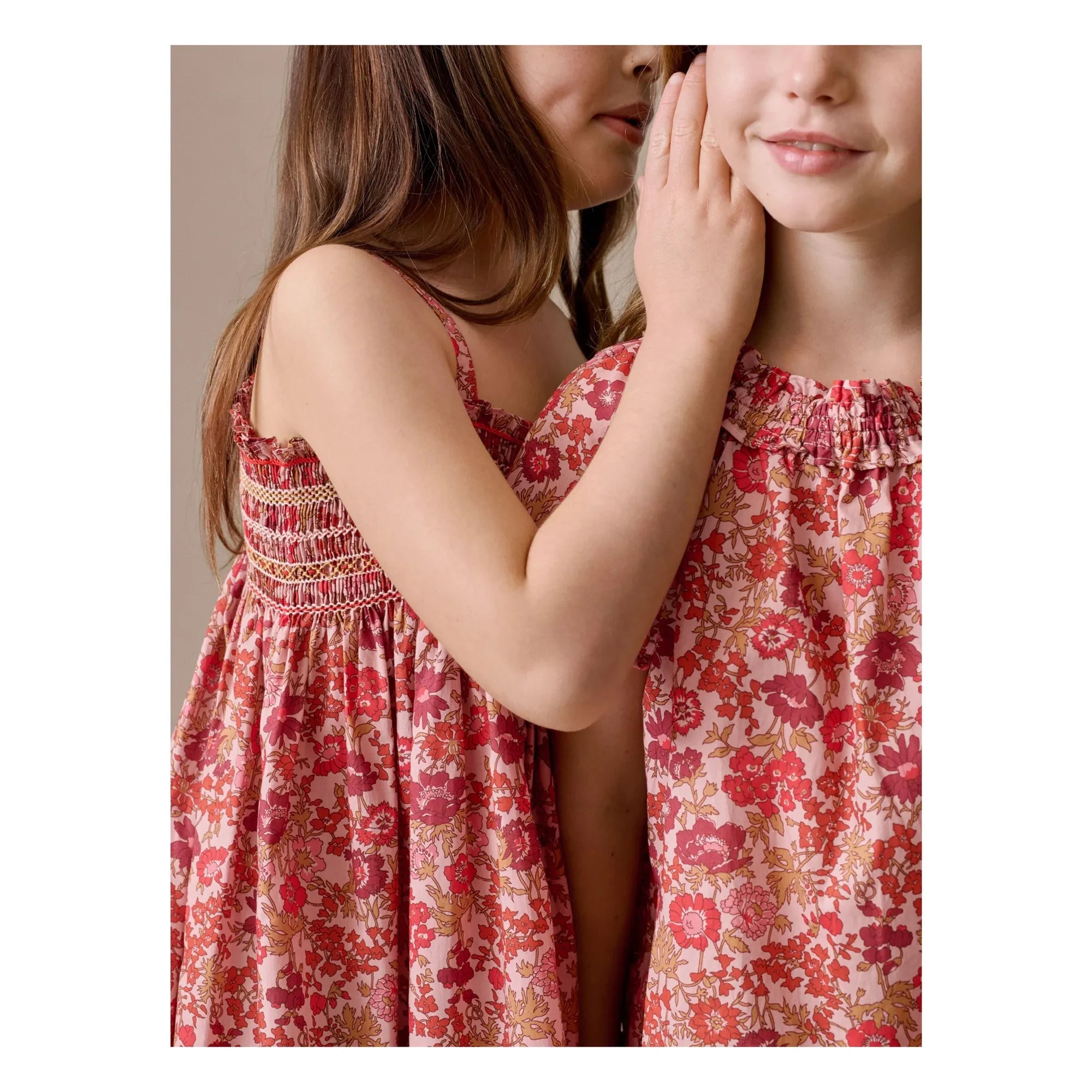 Bonpoint - Goldia Fleurie Bio-Baumwollbluse | Puderrosa