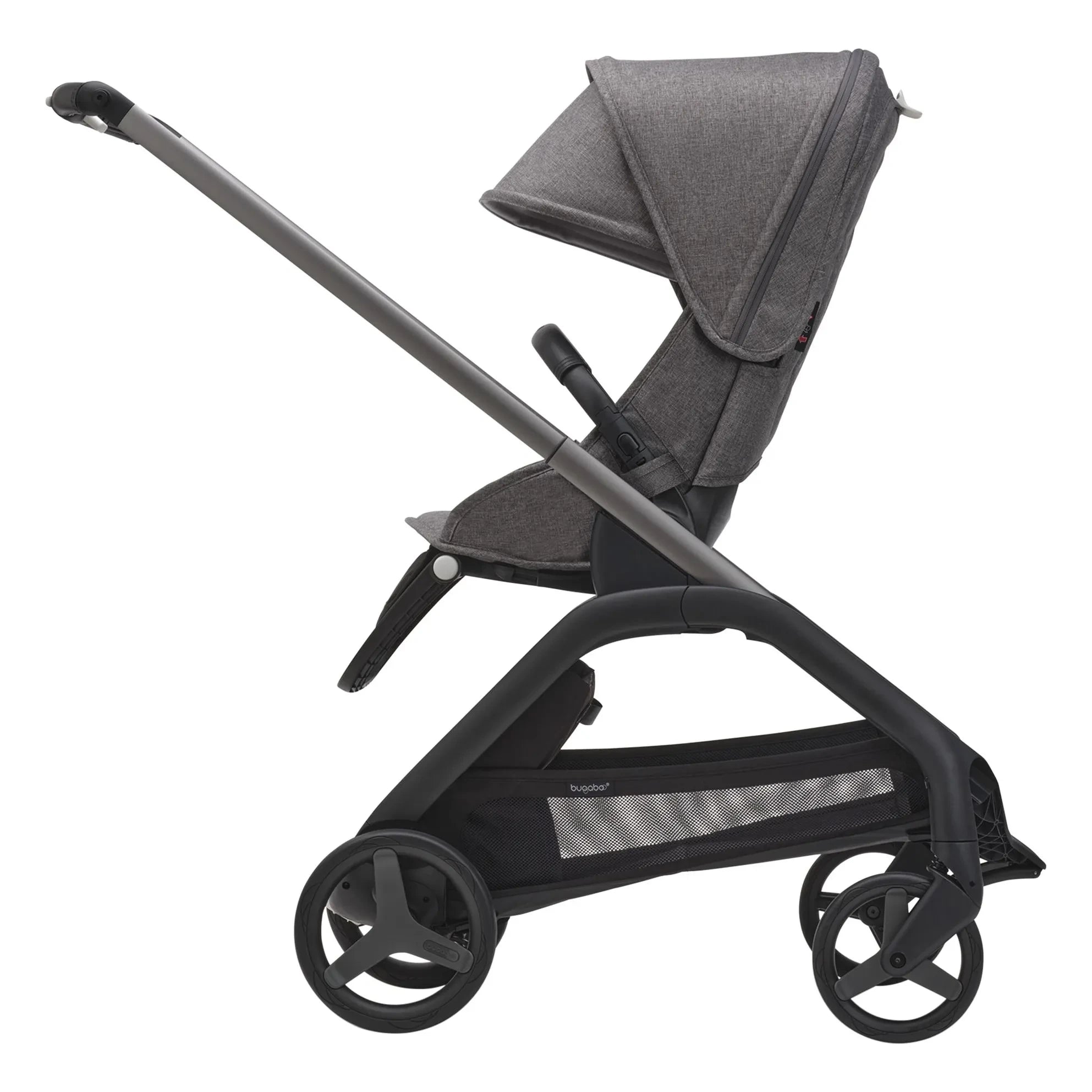Bugaboo - Bugaboo Dragonfly Kompletter City Kinderwagen Graphit Gestell | Heather Grau