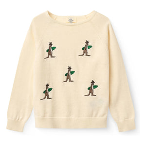 Copenhagen Colors - Kangaroos Pullover aus Bio-Baumwolle | Creme