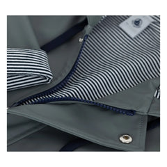 Petit Bateau - Iconischer Regenmantel aus recyceltem Material | Grau-Grün