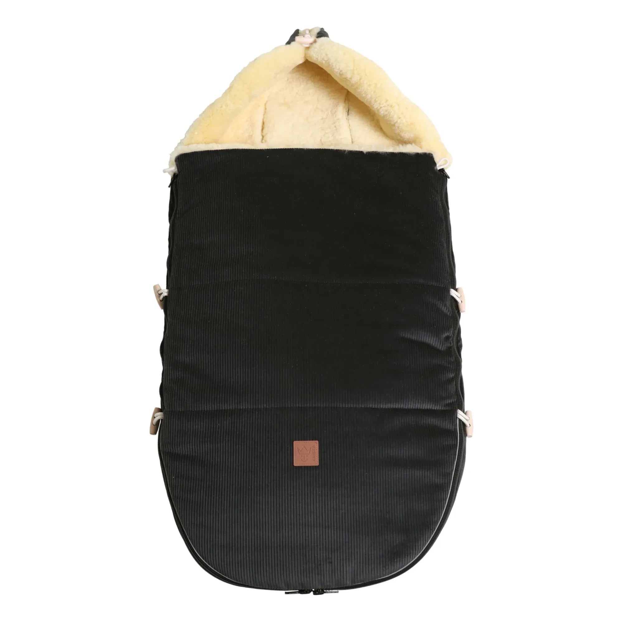 Kaiser - Filius Lammfell Universal Fußsack | Schwarz