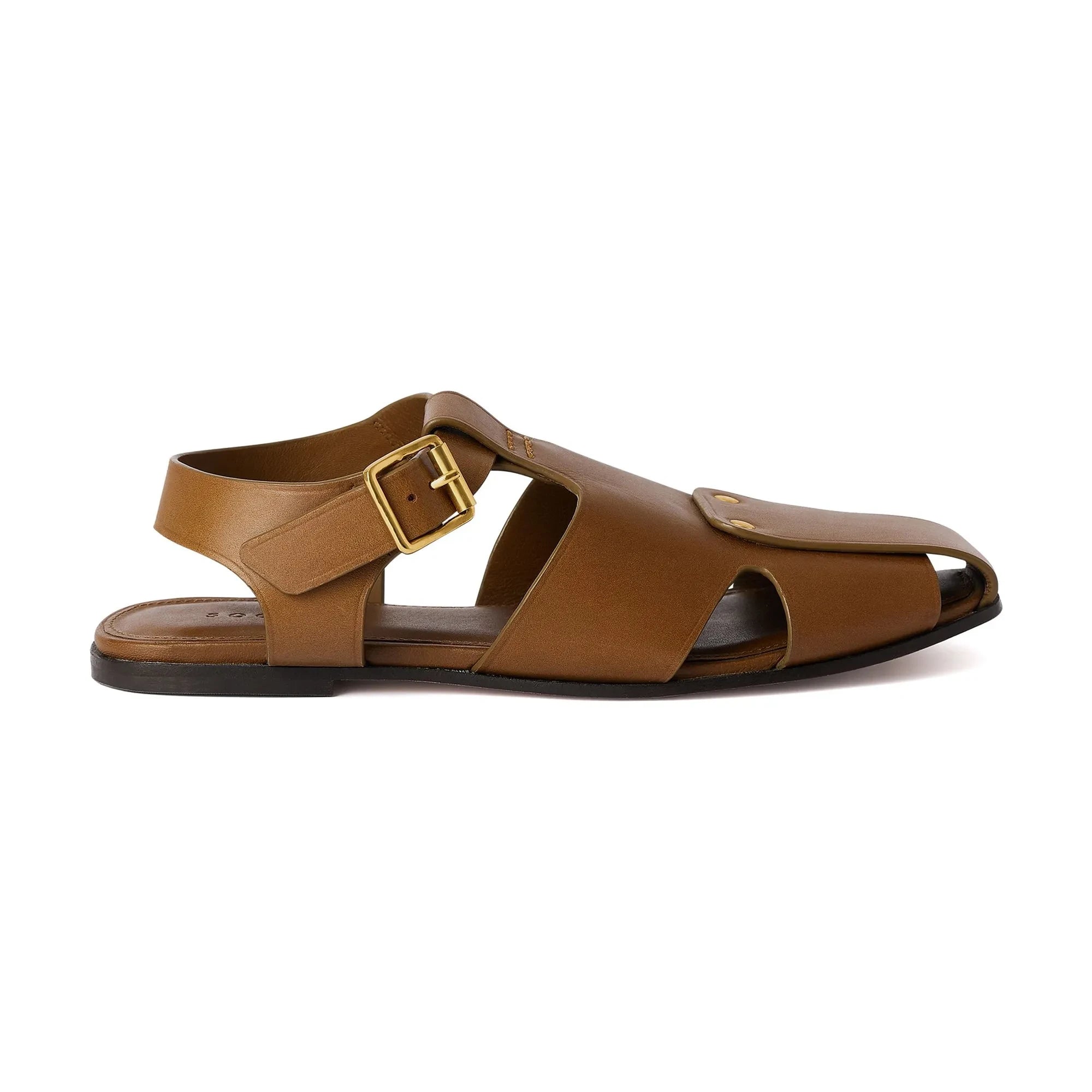 Soeur – Avril Ledersandalen | Bronze