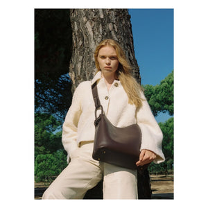 Elleme - Vosges Genarbtes Leder Tasche | Dunkelbraun