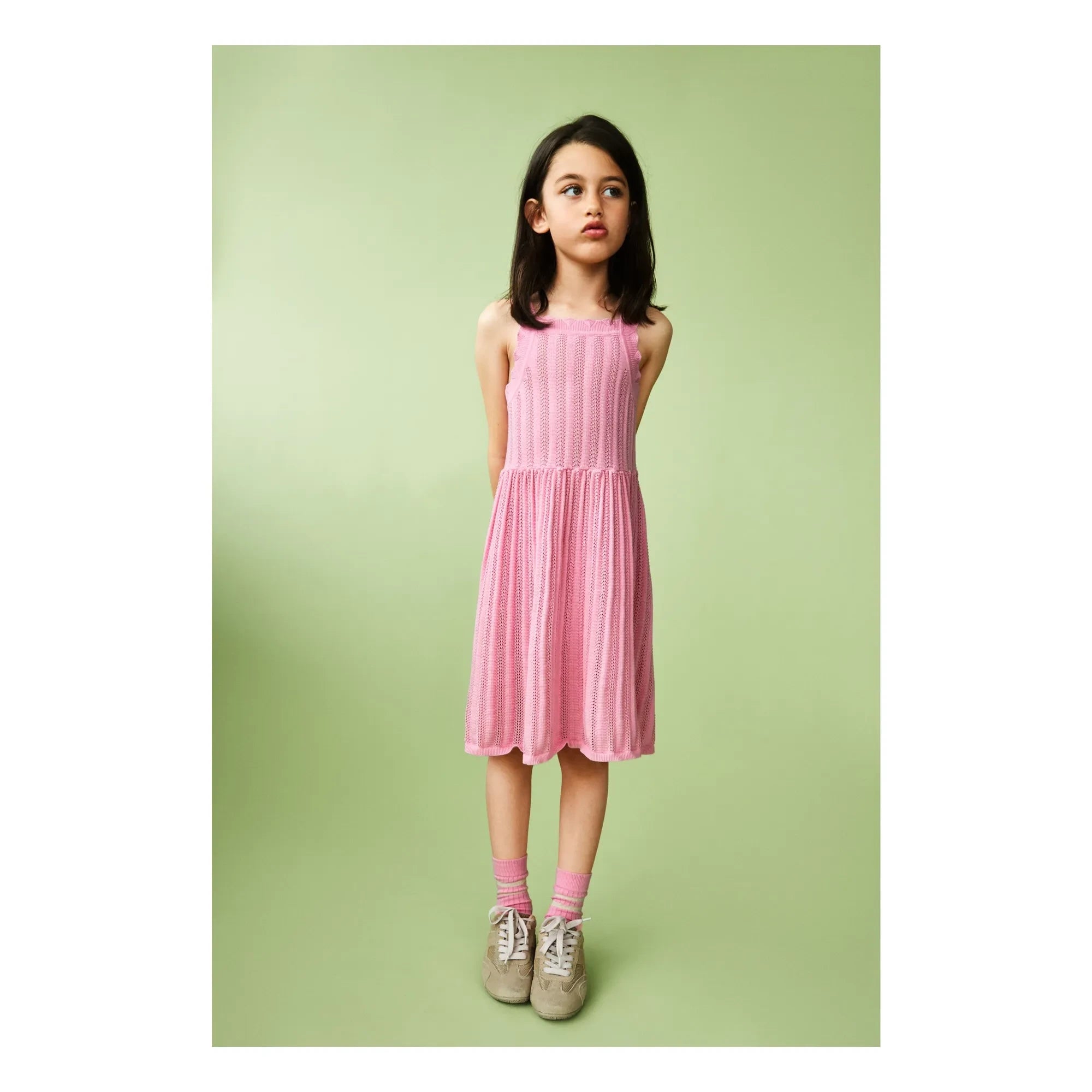 FUB - Sommerkleid aus Bio-Baumwolle, Feinstrick | Zuckerrosa