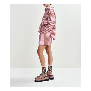 Essentiel Antwerp - Gestreifte Shorts „Jeeuw“ | Rosa