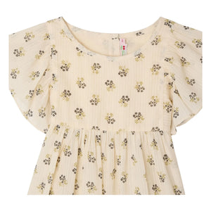 Bonpoint - Christie Fleurie Bluse aus Bio-Baumwolle | Ecru
