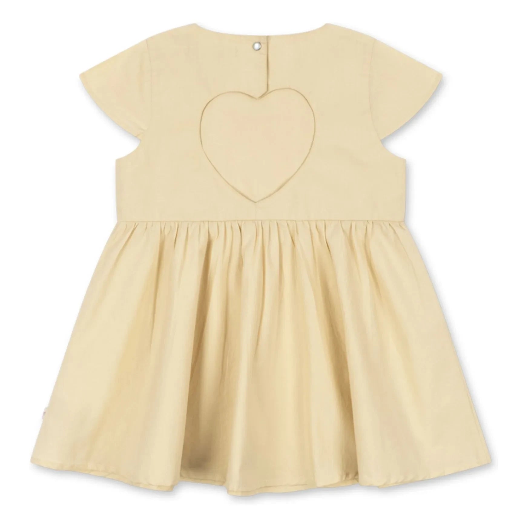 Konges Sløjd - Kleid mit offenem Rücken Hearly Bio-Baumwolle | Beige