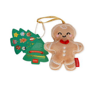 Legami - Plüschspielzeug Weihnachtsdekoration - Lebkuchen - Oh-Oh-Ohrnaments