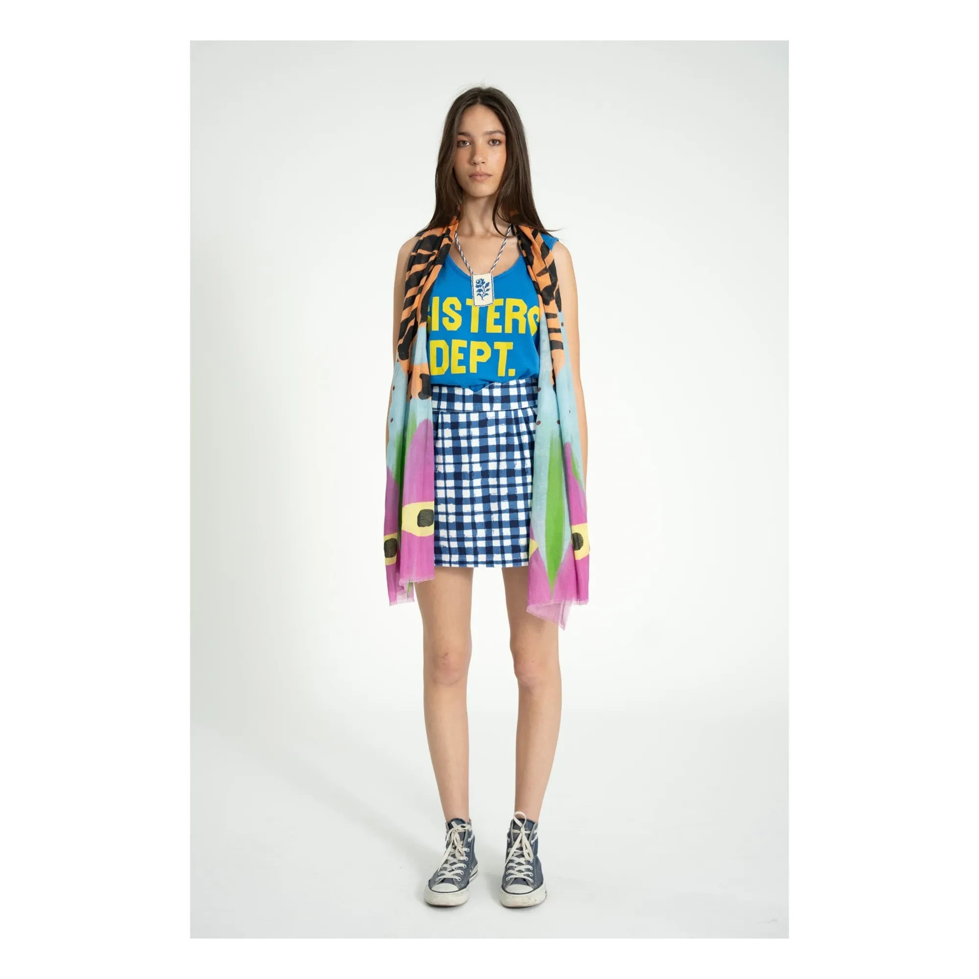 Sisters Department - Olivia Baumwoll-Top | Blau