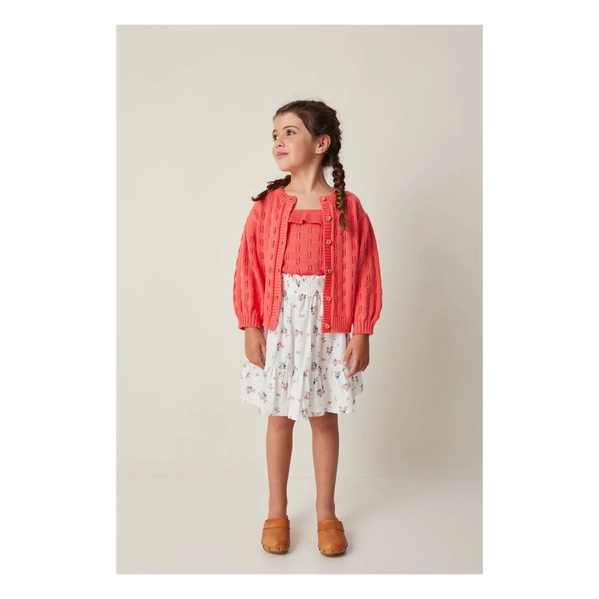 Tocoto Vintage - Strickjacke mit Blumenmuster | Grenadine