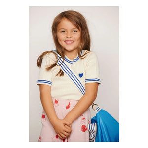 Mini Rodini - Bio-Baumwoll-Netz-T-Shirt | Ecru