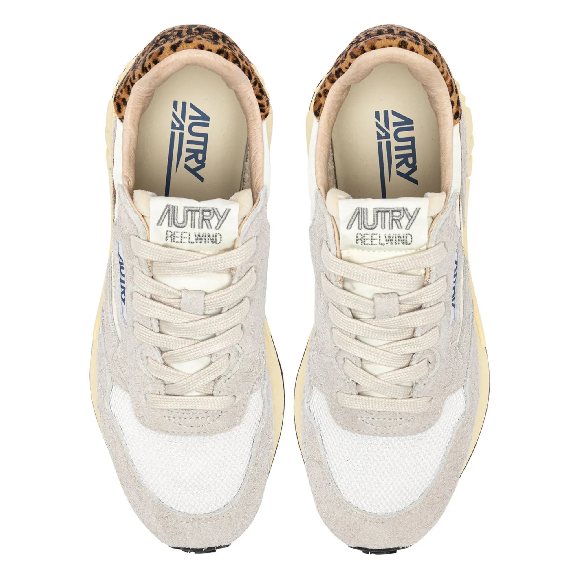 Autry - Reelwind Low Wildleder und Nylon Leoparden Sneakers | Beige