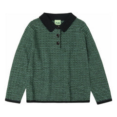 FUB - Merinos yün polo tişört | Yeşil