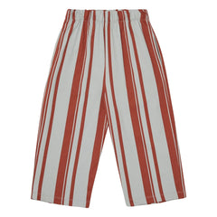 Main Story - Gestreifte Jerseyhose aus Bio-Baumwolle | Rot