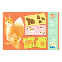 Djeco - Duo-Trio Babytiere Puzzle