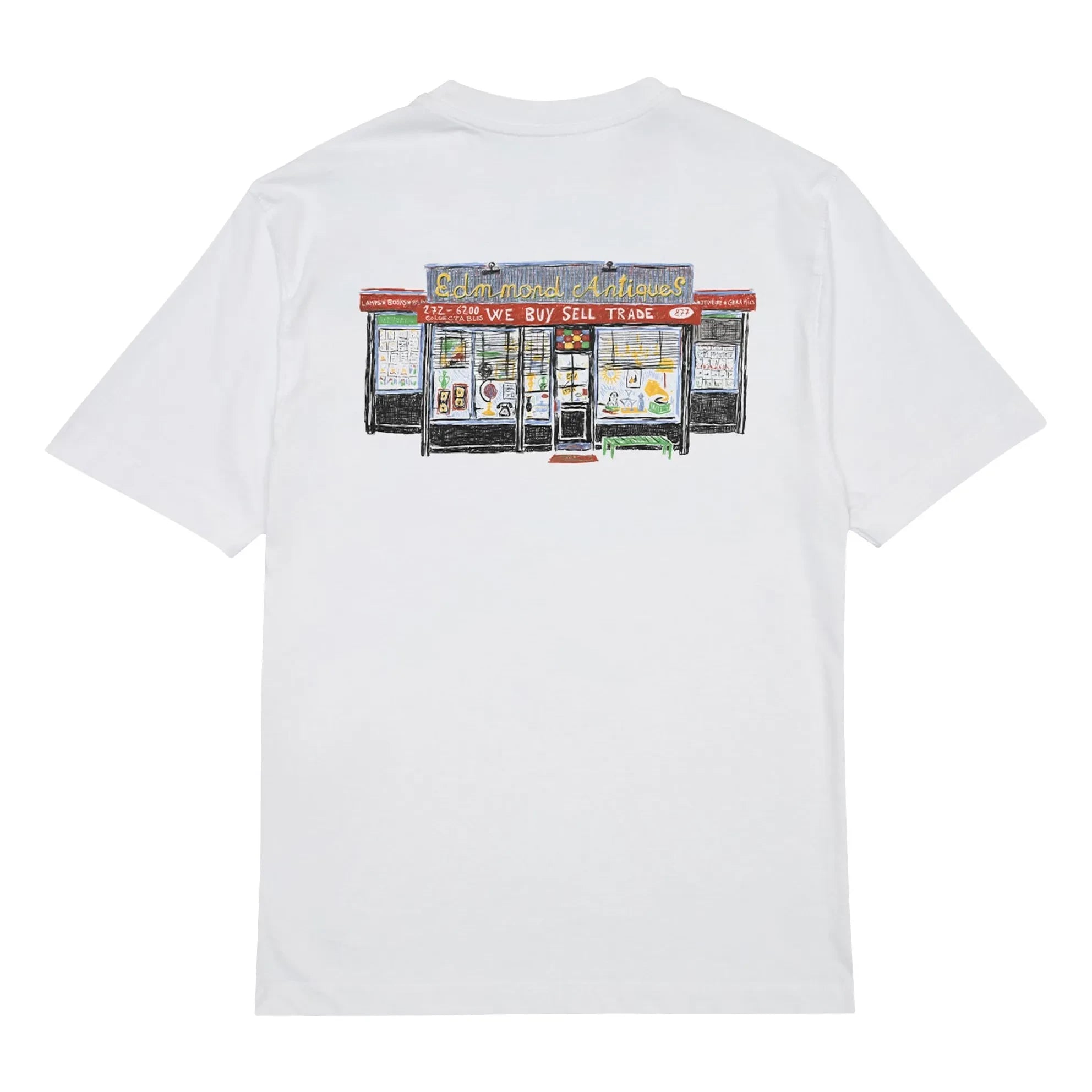 Edmmond Studios - Antikes Baumwoll-T-Shirt | Weiß