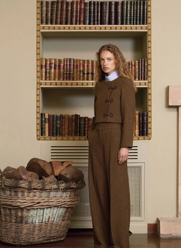 Maria de la Orden - Joséphine Yun-Tweed Jacke | Beige Braun