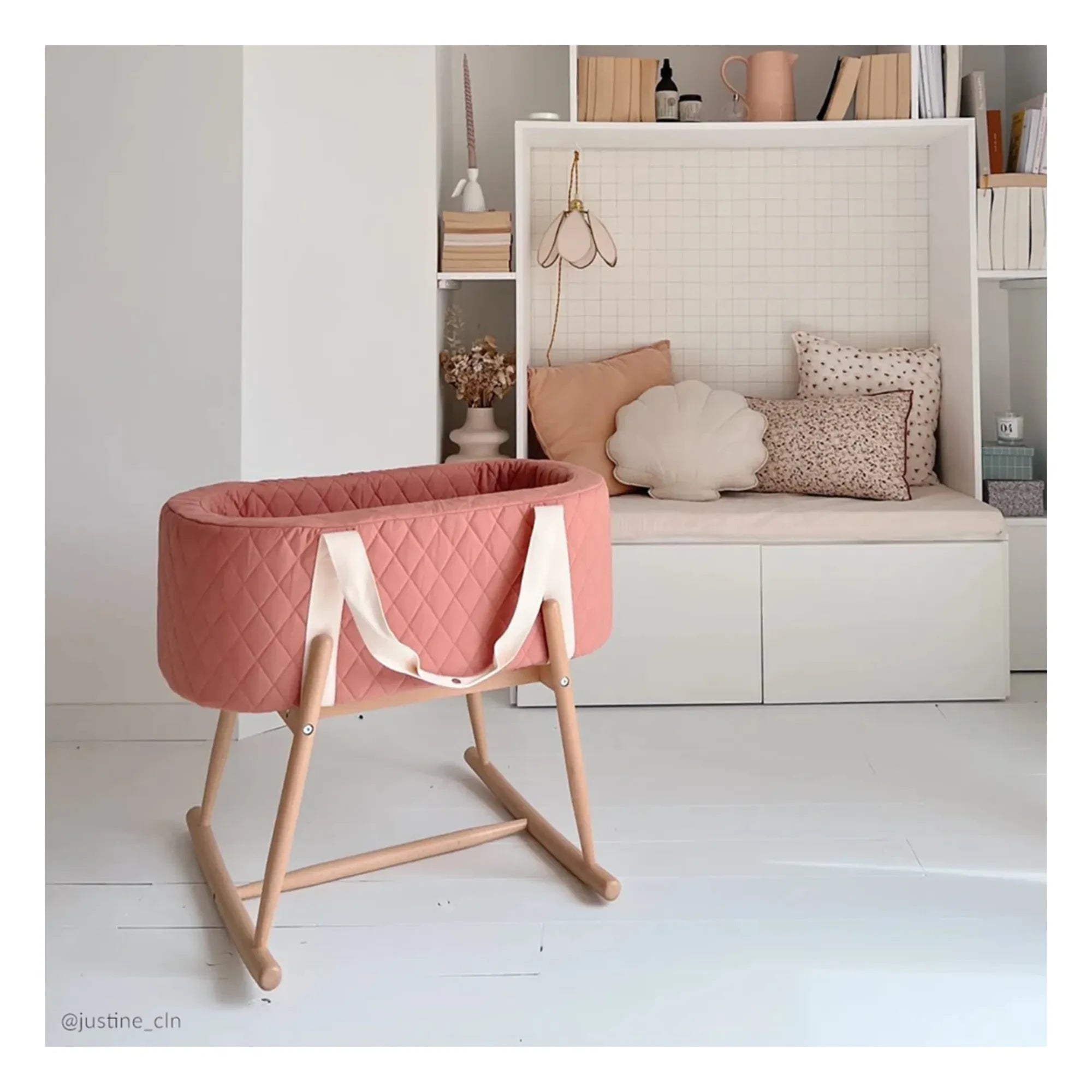 Charlie Crane - Kuko Babykorb | Rosenholz