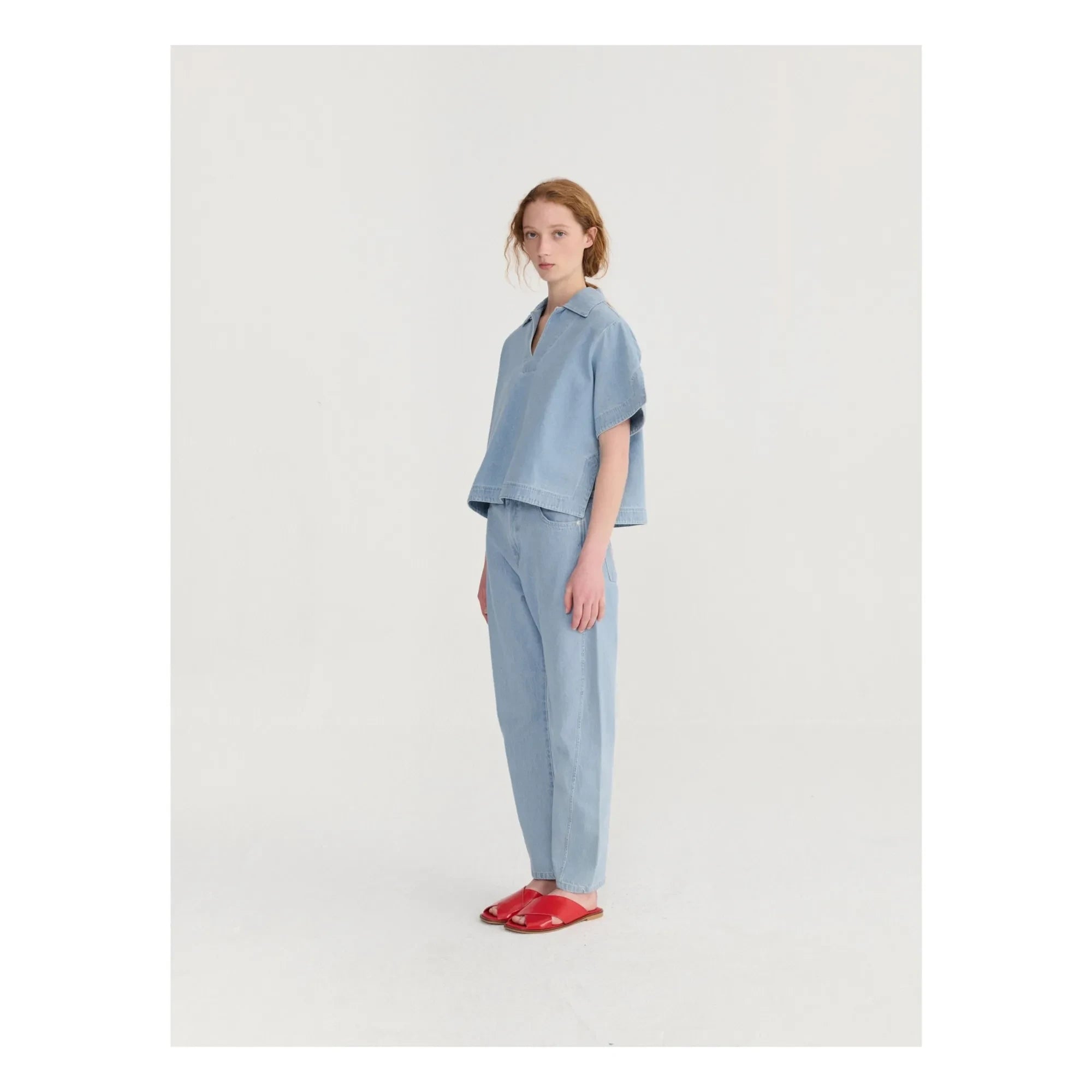 Bobo Choses - Bio-Baumwolle Birnenhose | Hellblau