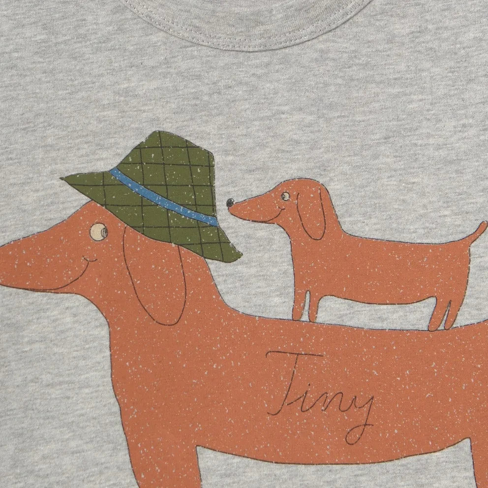 Tinycottons – Bio-Baumwoll-Hunde-T-Shirt | Heather Grey
