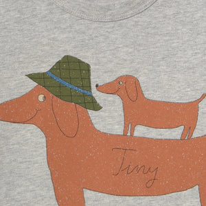 Tinycottons – Bio-Baumwoll-Hunde-T-Shirt | Heather Grey