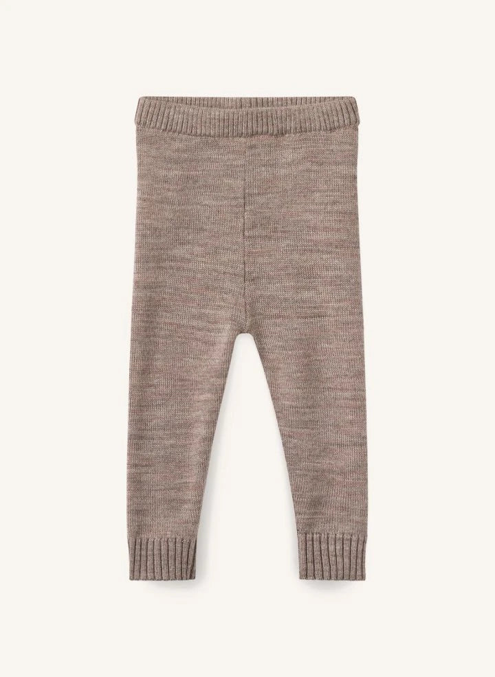 Copenhagen Colors - Merinos Yünlü Hırka ve Tayt Seti | Taupe Brown