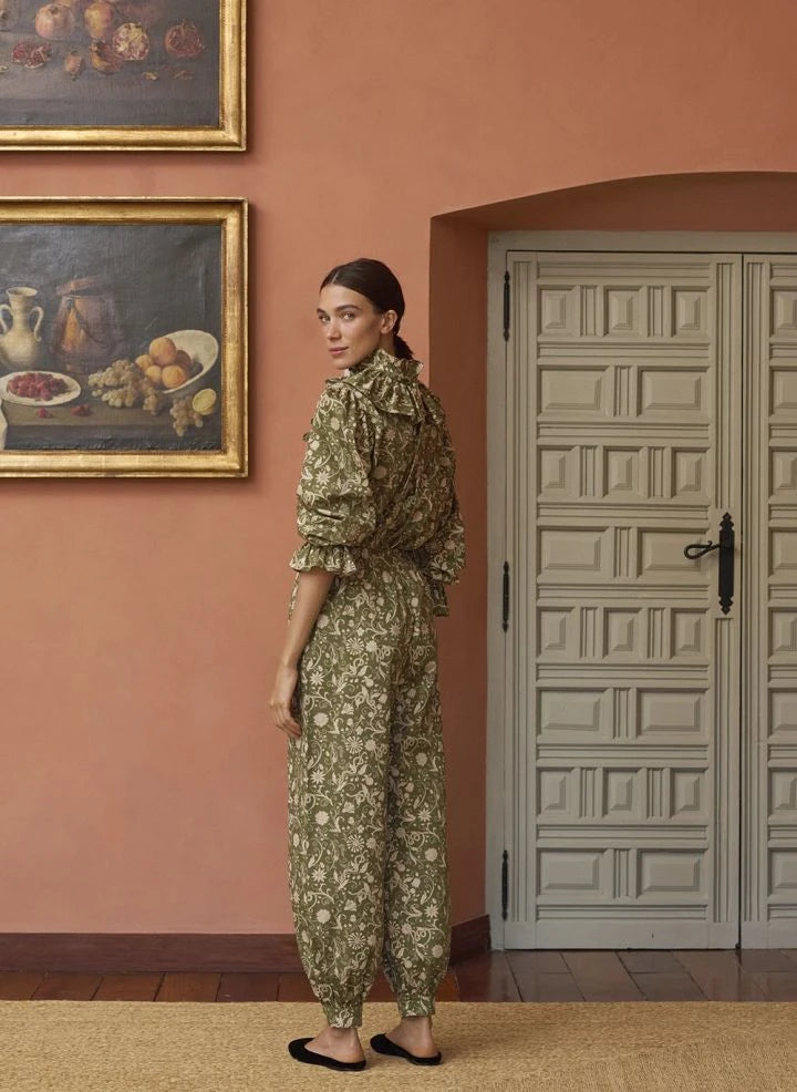Maria de la Orden - Barbara Cotton Bluse | Oliv
