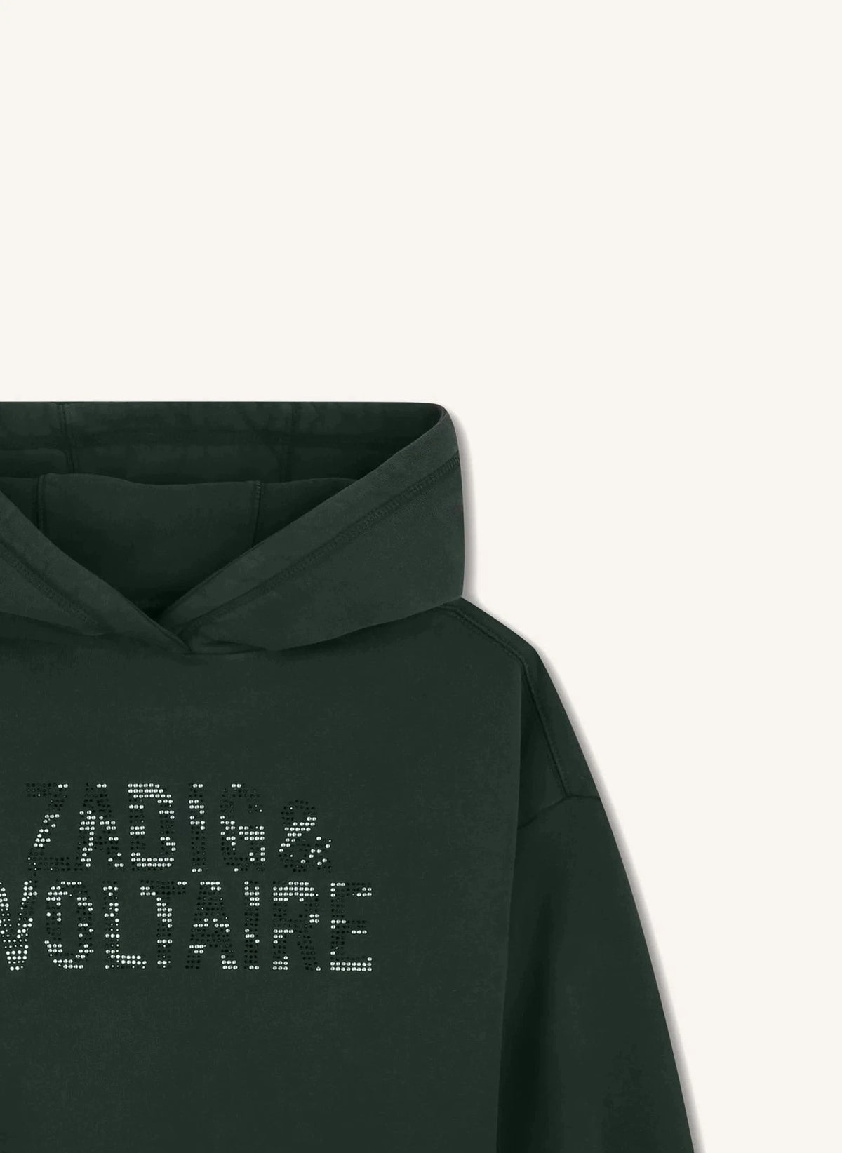 Zadig & Voltaire - Kapuzensweatshirt aus Bio-Baumwolle mit Glitzer | Schwarz