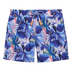 Lison Paris - Exotische Badeshorts aus recycelter Faser | Blau