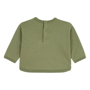 Petit Bateau - Sweatshirt mit Bär aus Bio-Baumwolle | Khaki