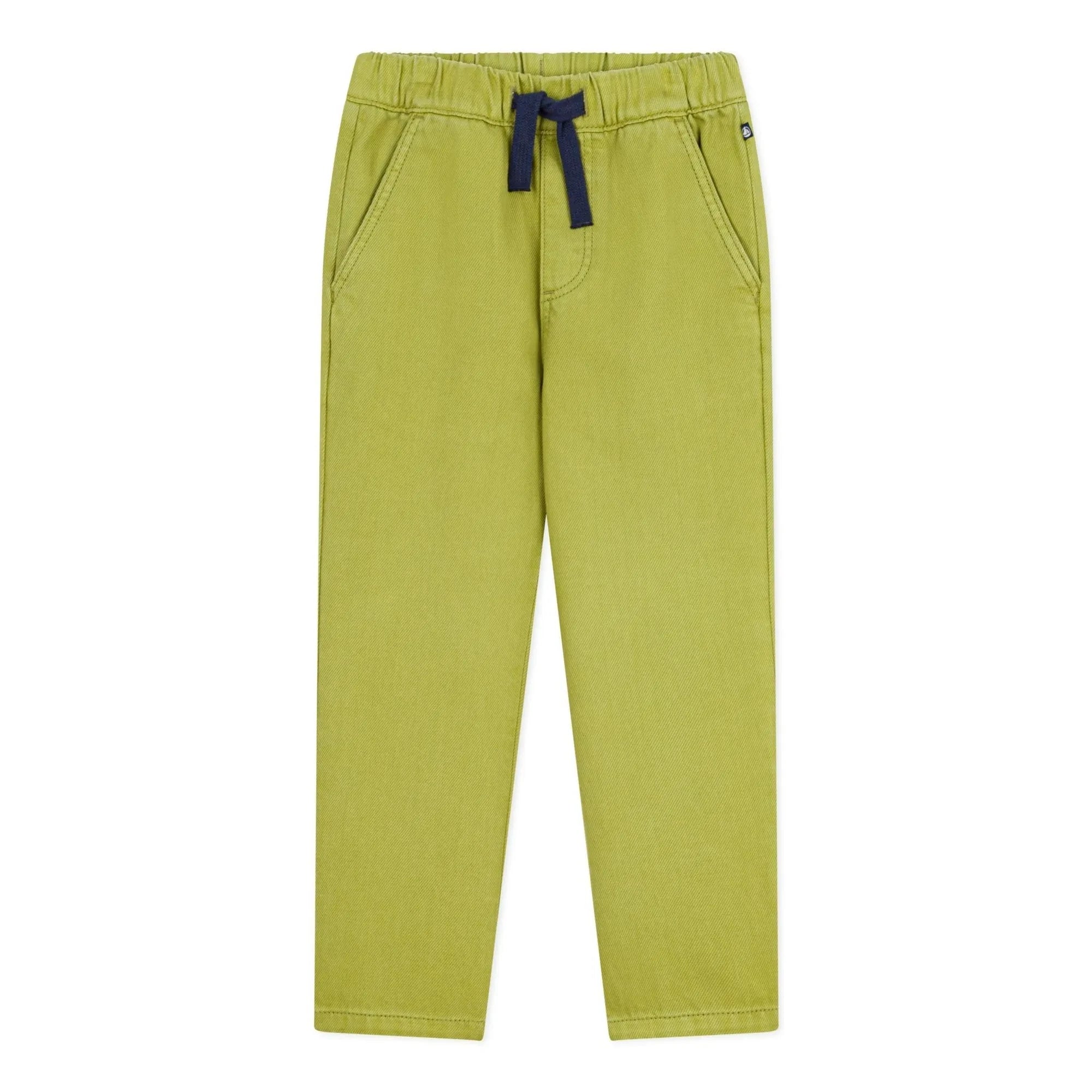 Petit Bateau – Gerade geschnittene Twill-Hose | Khaki