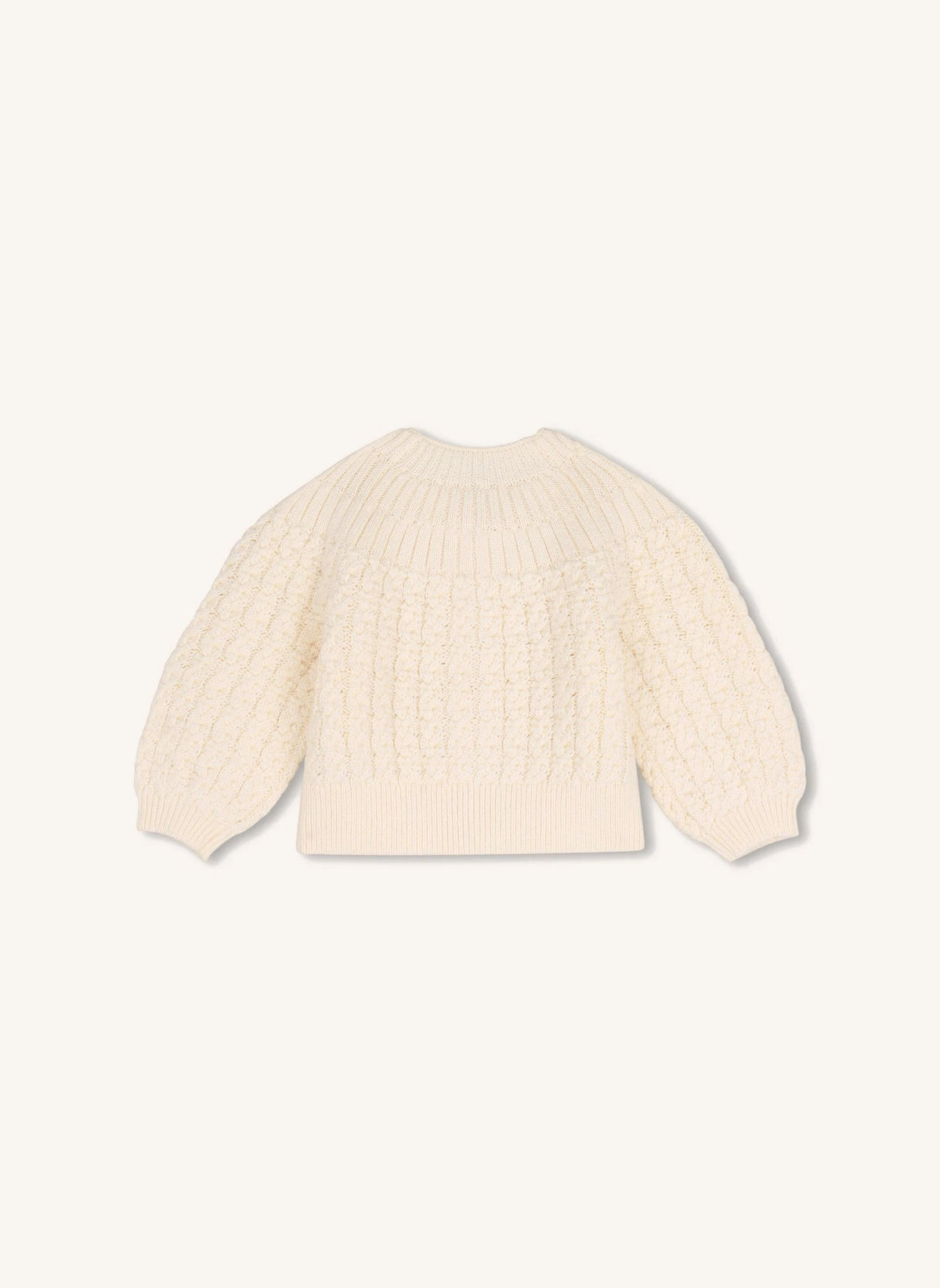 Chloé - Babykardigan aus Bio-Baumwolle | Chalk
