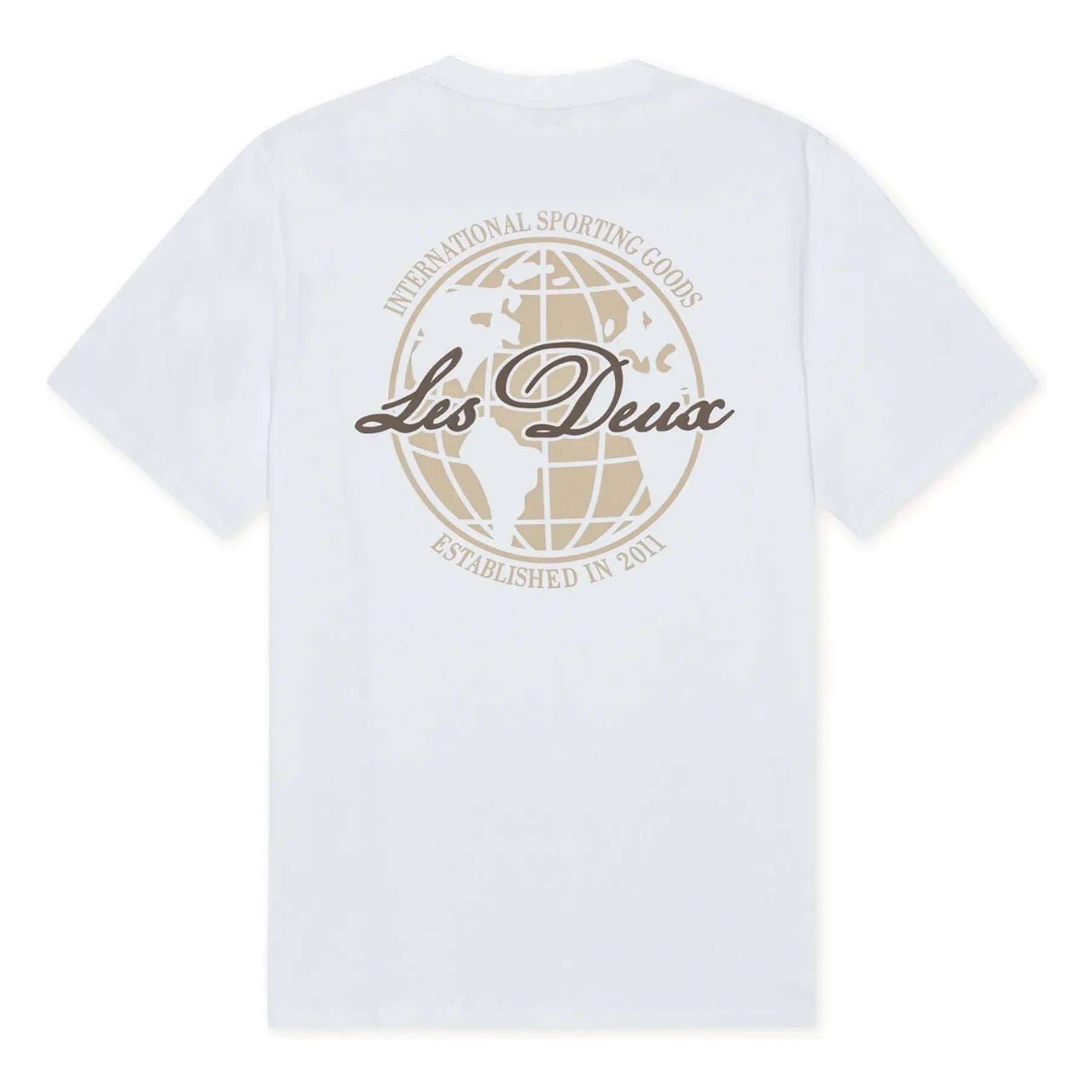 Les Deux - Ben Globe Bio-Baumwoll-T-Shirt | Weiß