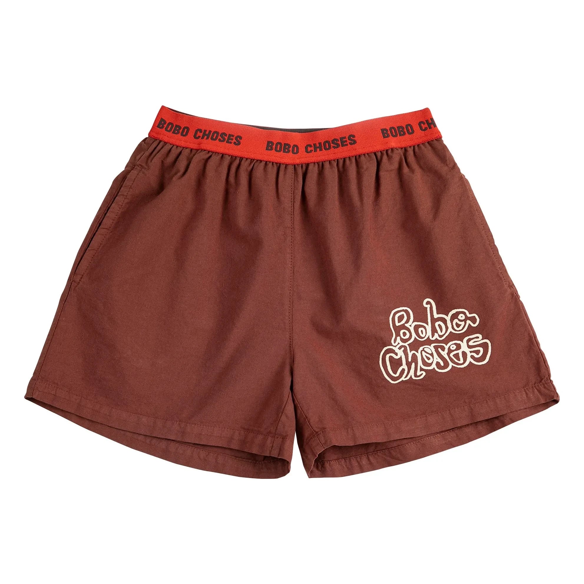 Bobo Choses - Bobo Choses Shorts aus Bio-Baumwolle mit Gummizug | Braun