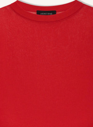 Anine Bing - Tiana Baumwoll-Sweatshirt | Rot