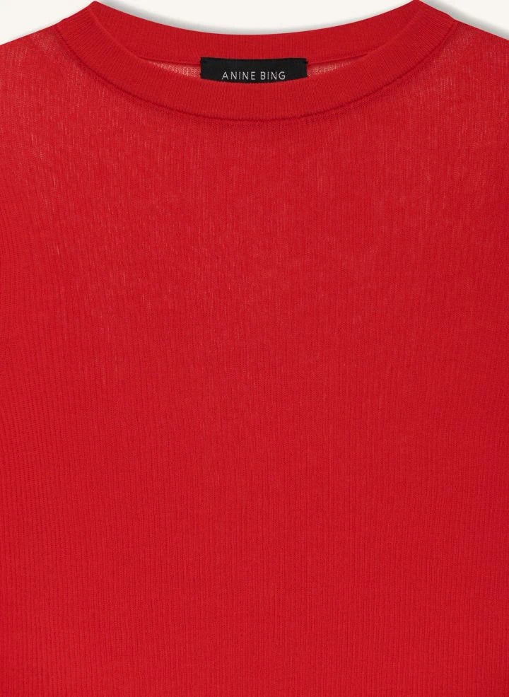 Anine Bing - Tiana Baumwoll-Sweatshirt | Rot
