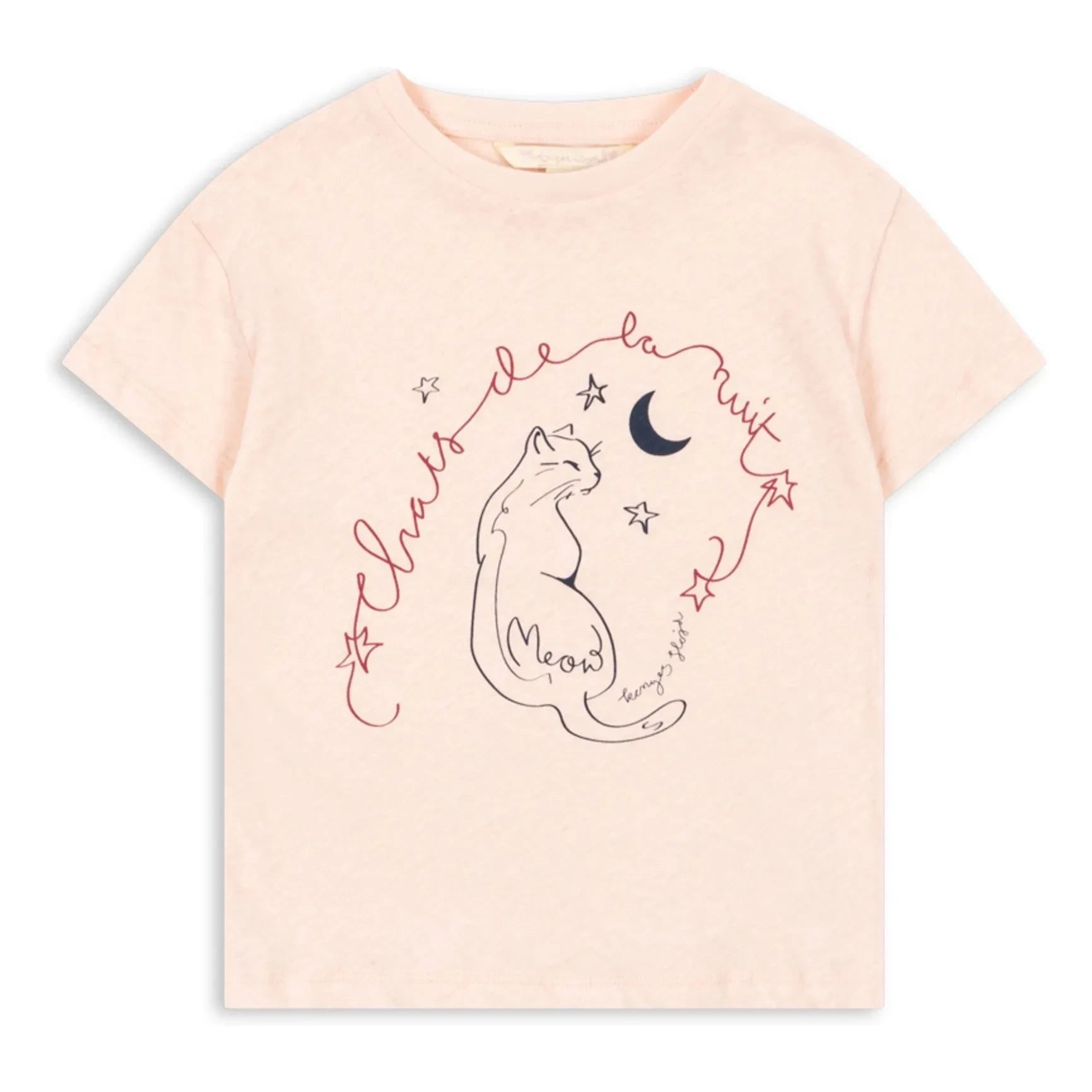 Konges Sløjd - Era Chat T-Shirt Leinen und Bio-Baumwolle | Rosa