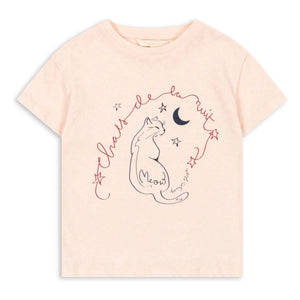 Konges Sløjd - Era Chat T-Shirt Leinen und Bio-Baumwolle | Rosa