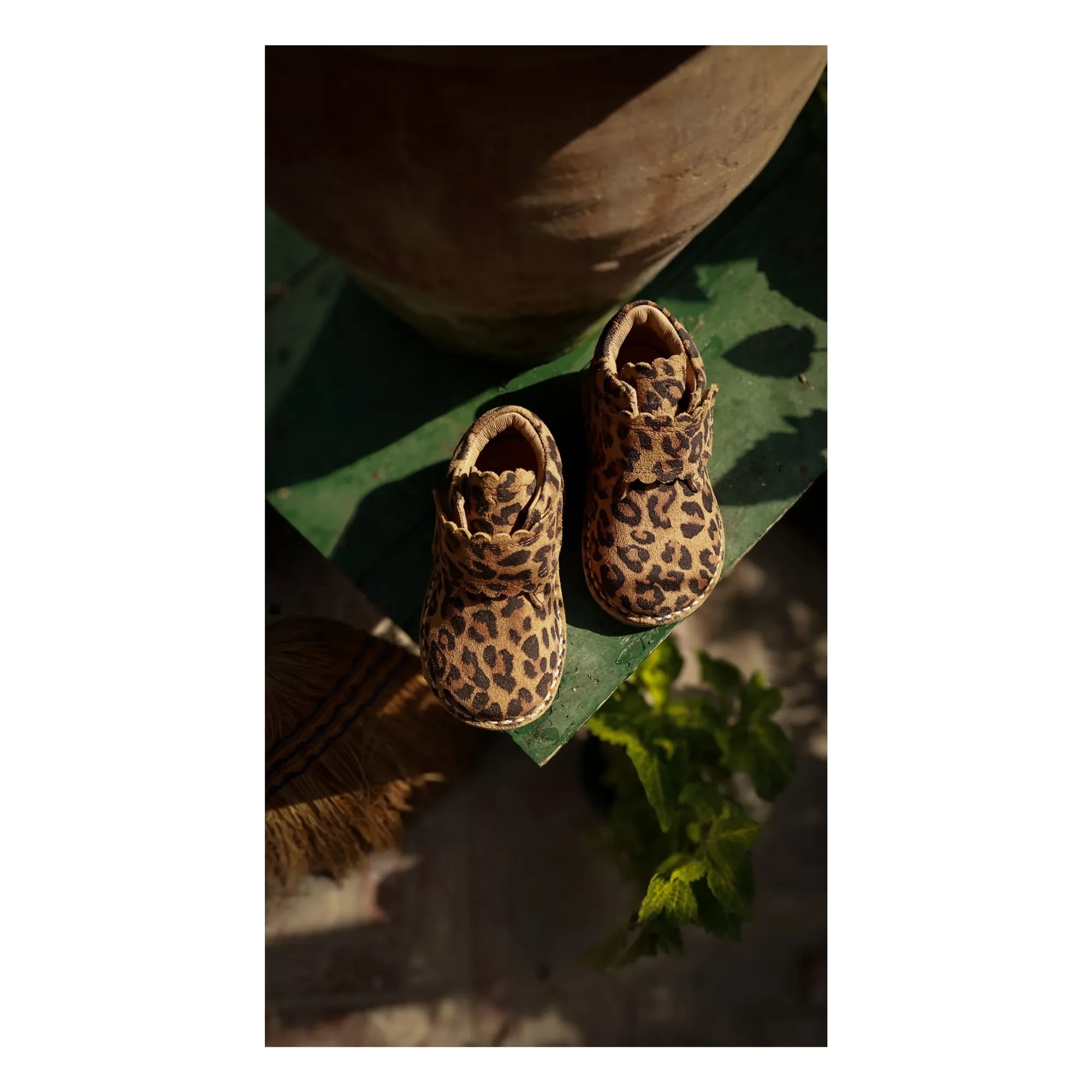 Petit Nord - Scallop Leopar Spor Botlar | Kahverengi