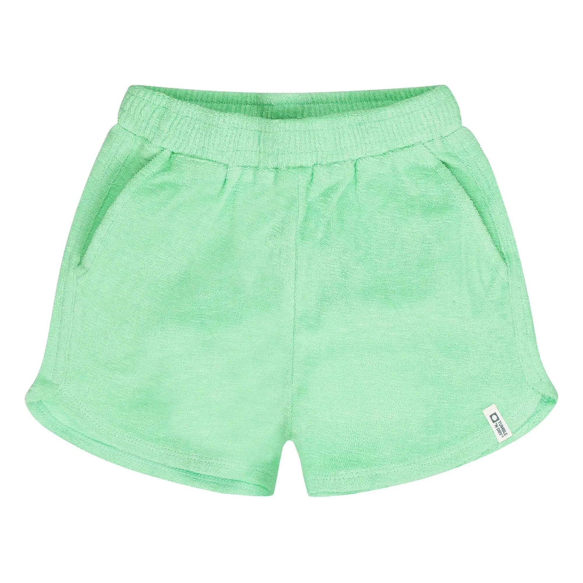 Tumble N'Dry – Paraiba Bio-Baumwoll-Frottee-Shorts | Grün