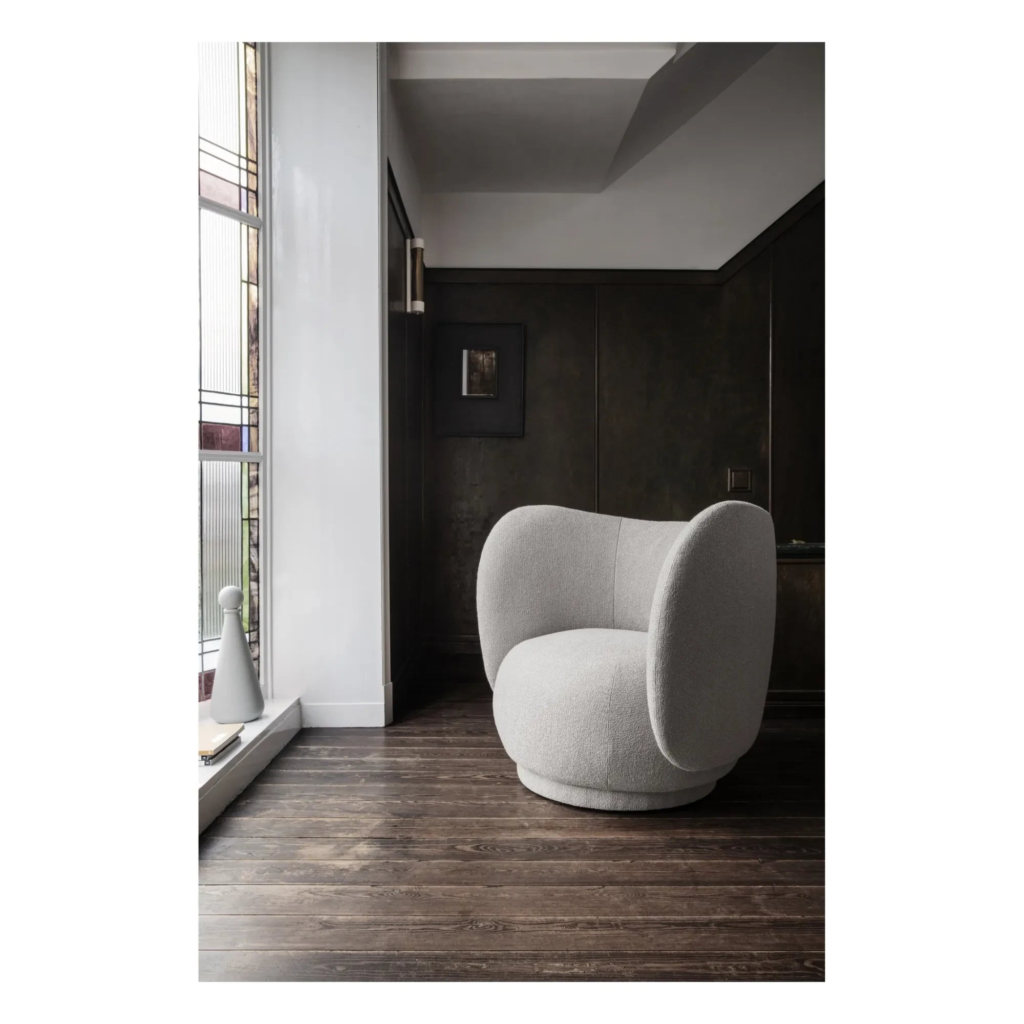 Ferm Living - Rico Sofa mit Bouclé-Bezug | Creme